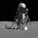 Propuesta de módulo de descenso lunar elaborada por Lockheed Martin.Imagen: Lockheed Martin